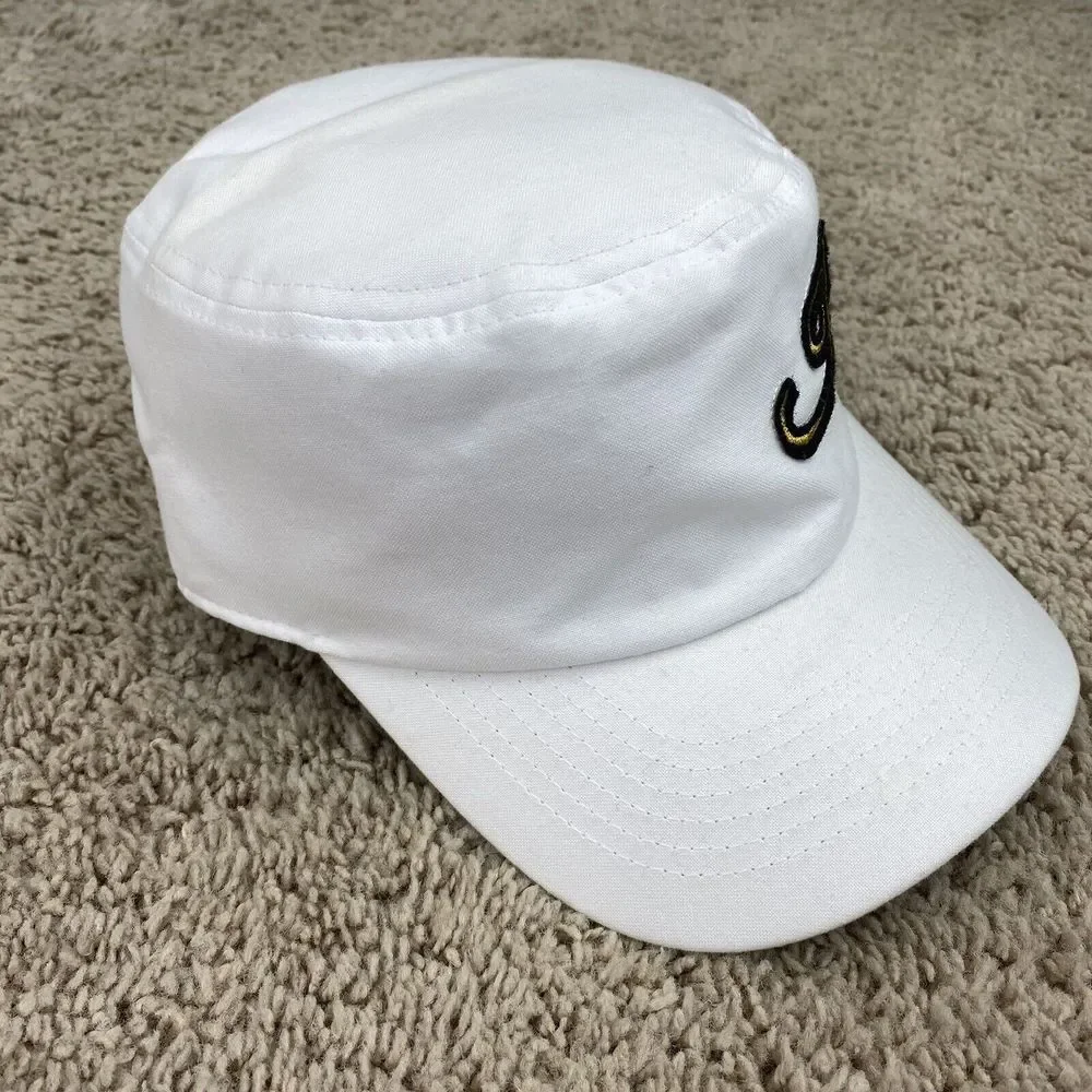Charlotte Knights MiLB Hat Women S Cadet Adjustable White Gold Side Spellout Cap